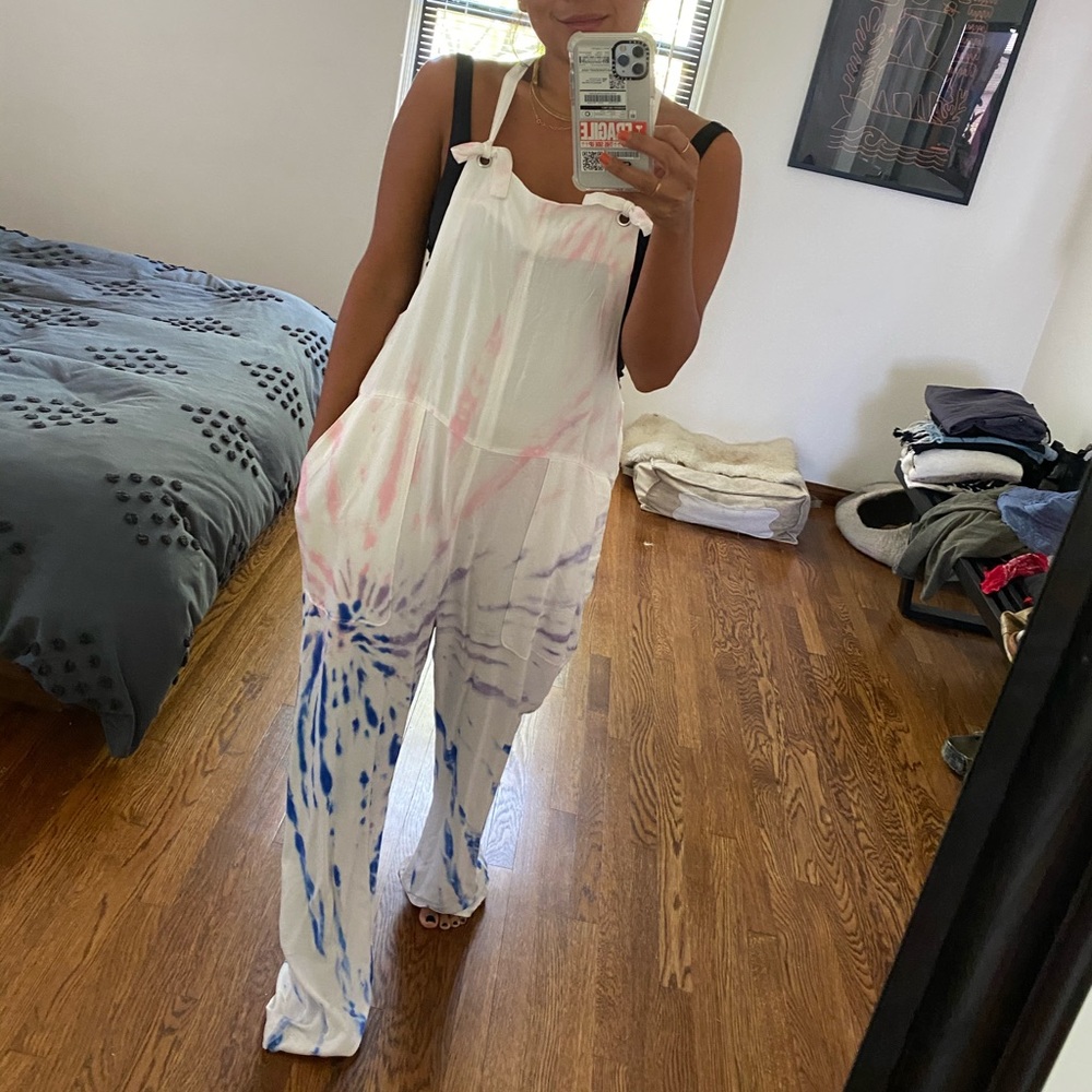 Tie Dye Overalls